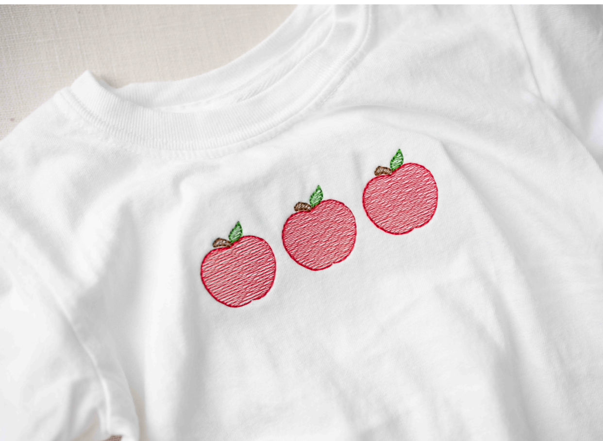 Back to School Apple Tee