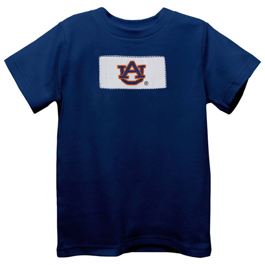 Auburn Tigers Navy Smocked Tee